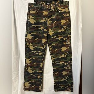 Playboy camouflage print jeans size 34